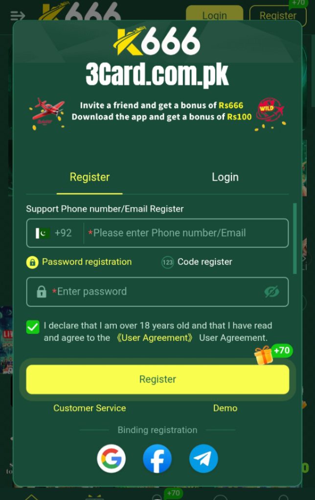 K666 registration image