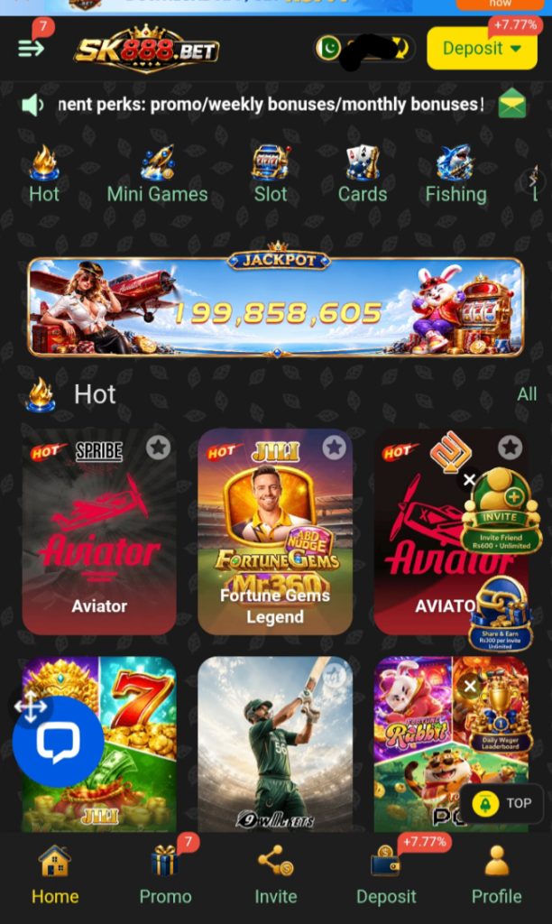 SK888 game interface image